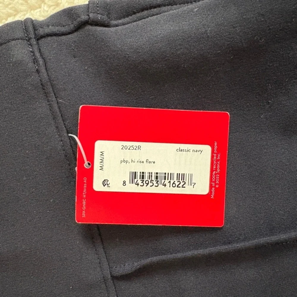 NWT SPANX PerfectFit Ponte Flare Pant Women's M Classic Navy Slimming Workwear - Picture 5 of 11